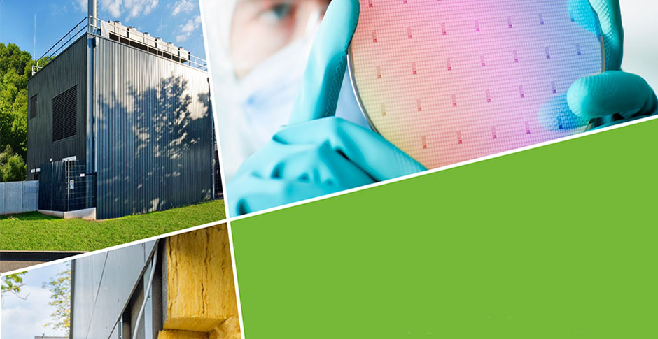 Fotomontage Energieeffizienztechnologien