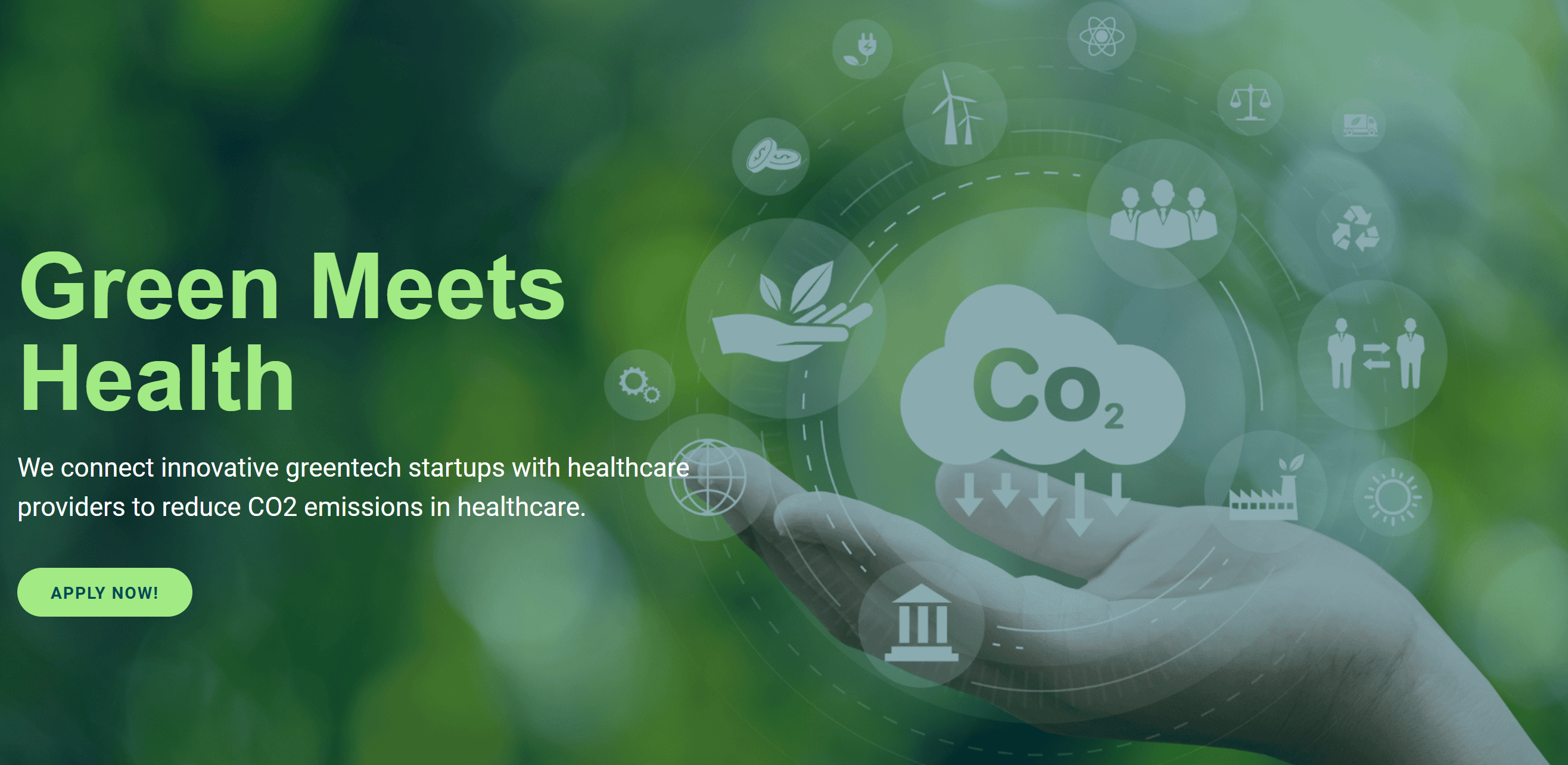 Green Health Accelerator - Applications now open - Apply until 30 July 2025