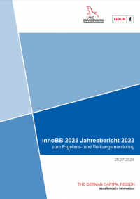 Cover Jahresbericht 2023 innoBB 2025 