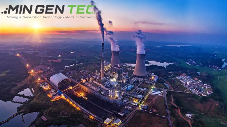 Mingentec Blick auf Fabrik aus den Wolken