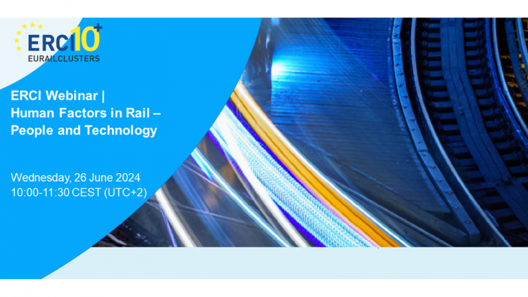 ERCI Webinar | Human Factors in Rail - People and Technology