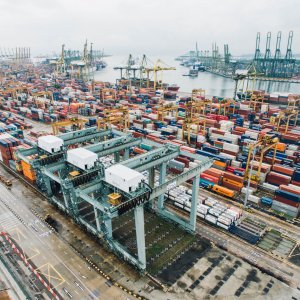 Versandcontainer, Hafen, Logistik
